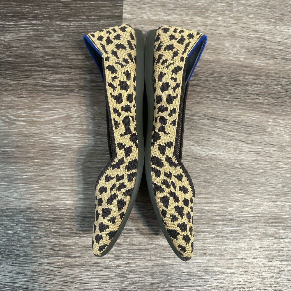 Rothy’s The Point Leopard Print Flats - Size 6 - image 3